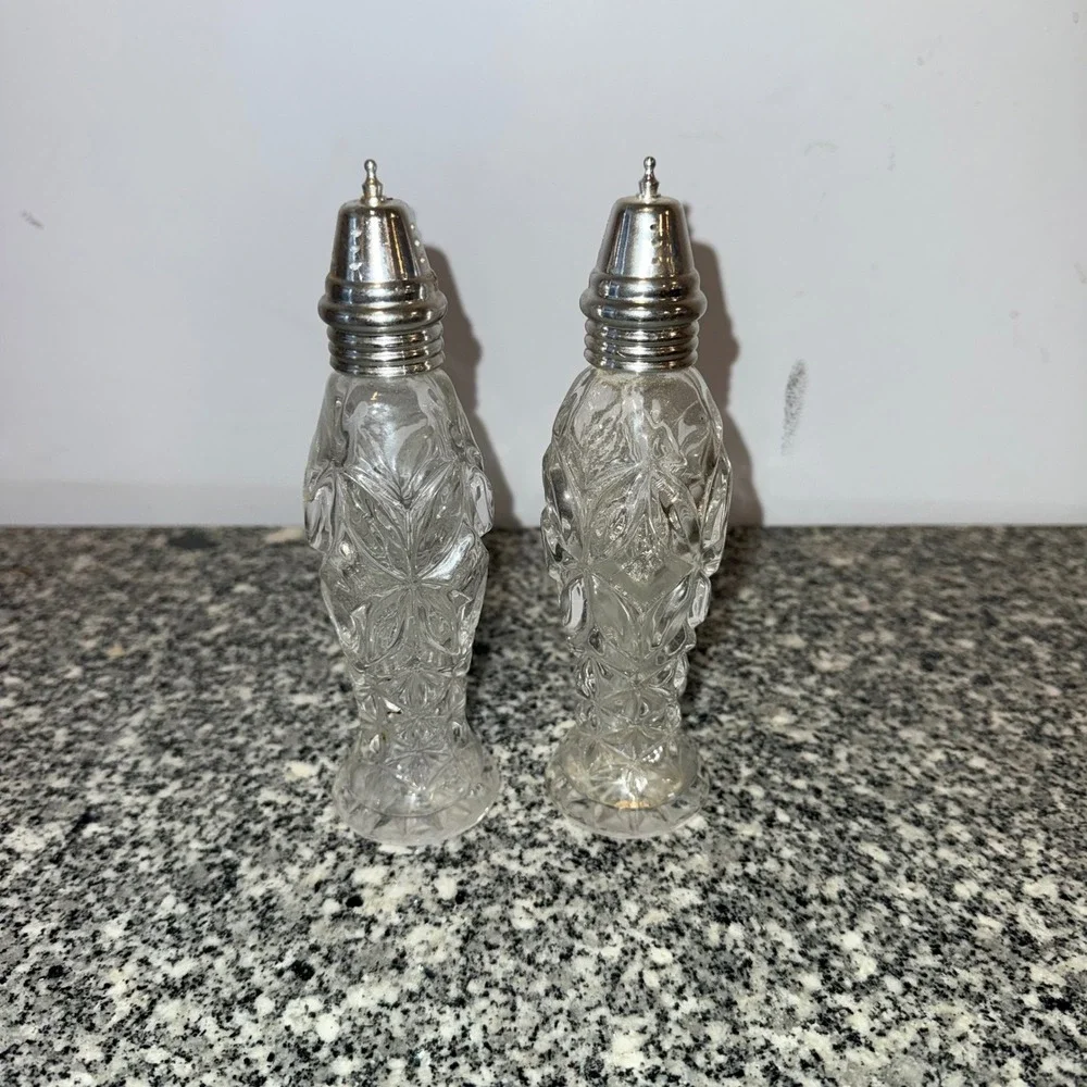 HOFBAUER The Byrds Lead Crystal Salt and Pepper Shaker set 7.5